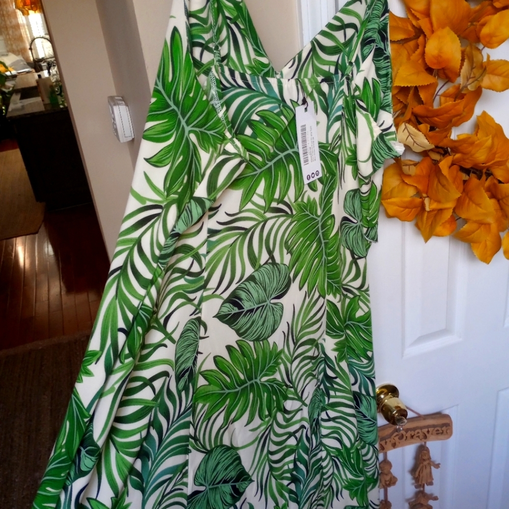 Plus size 20 Tropical Maxi Dress